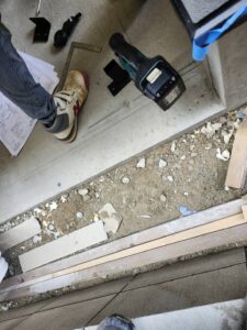 名古屋市千種区で施工するロートアイアン門扉の施工前